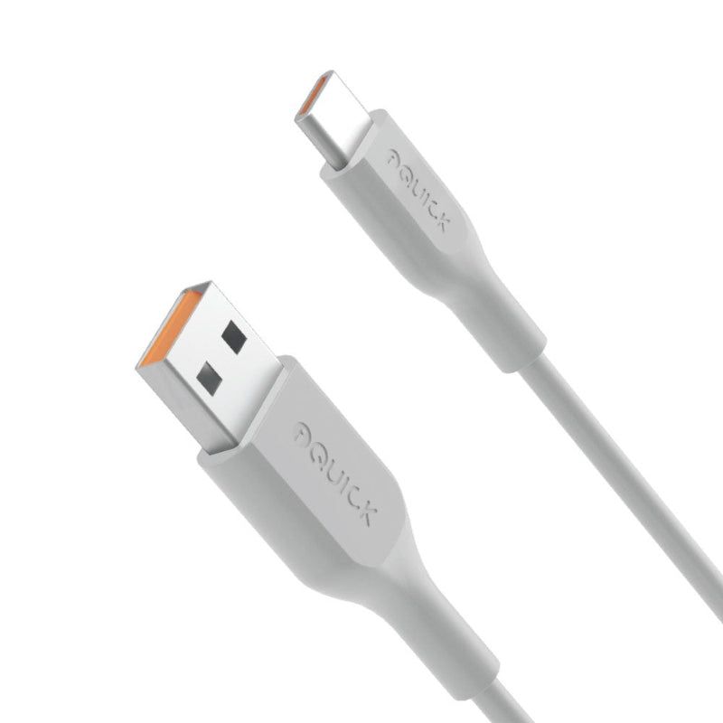 2m white iquick usb-a to usb-c cable
