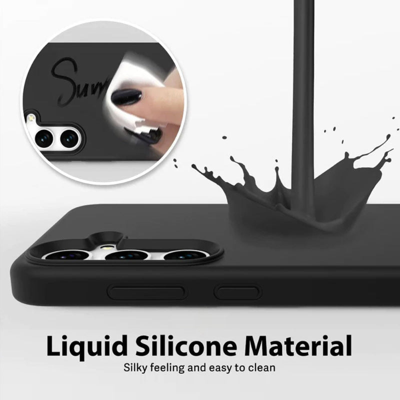 Samsung A16 black silicone case