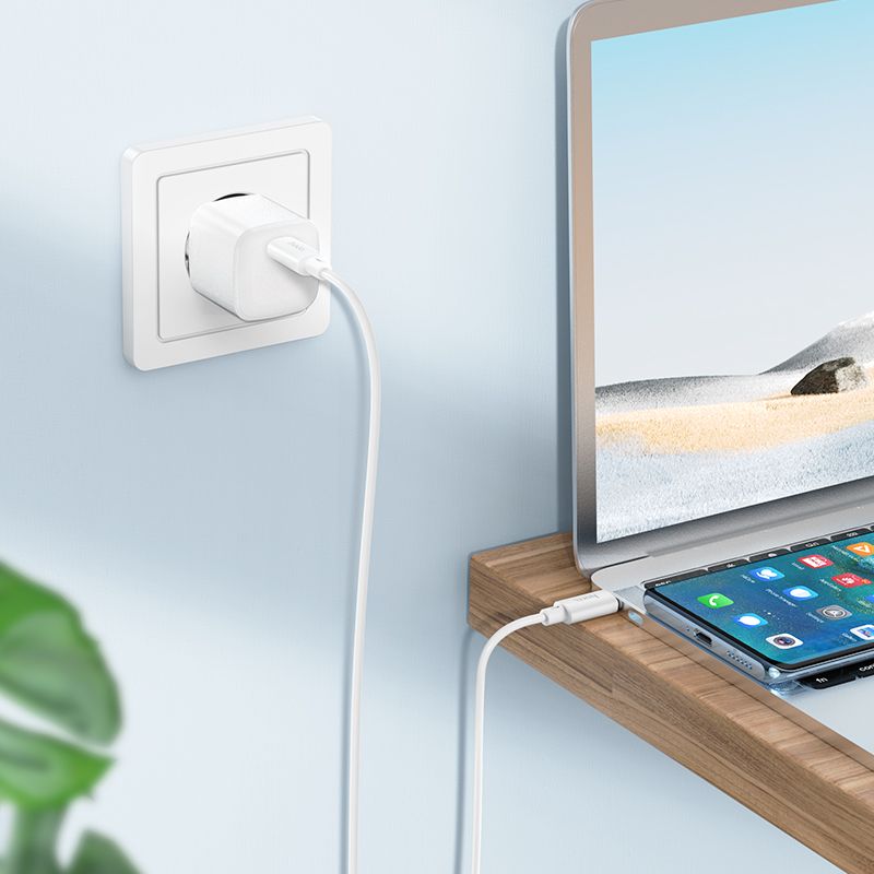 FAST CHARGING C TO C CABLE HOCO WHITE 1 METER