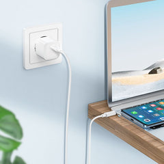 FAST CHARGING C TO C CABLE HOCO WHITE 1 METER