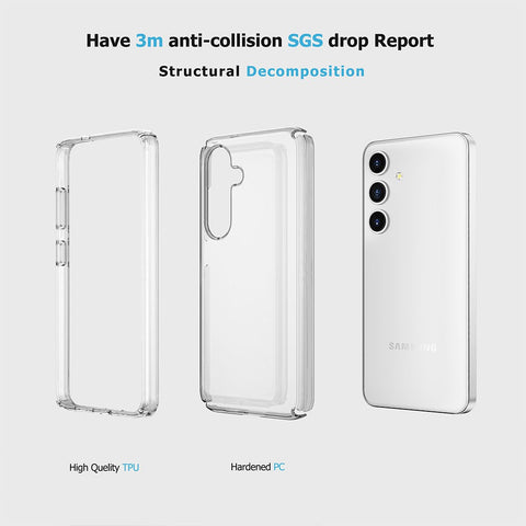 Shockproof Clear Phone Cover for Samsung A56
