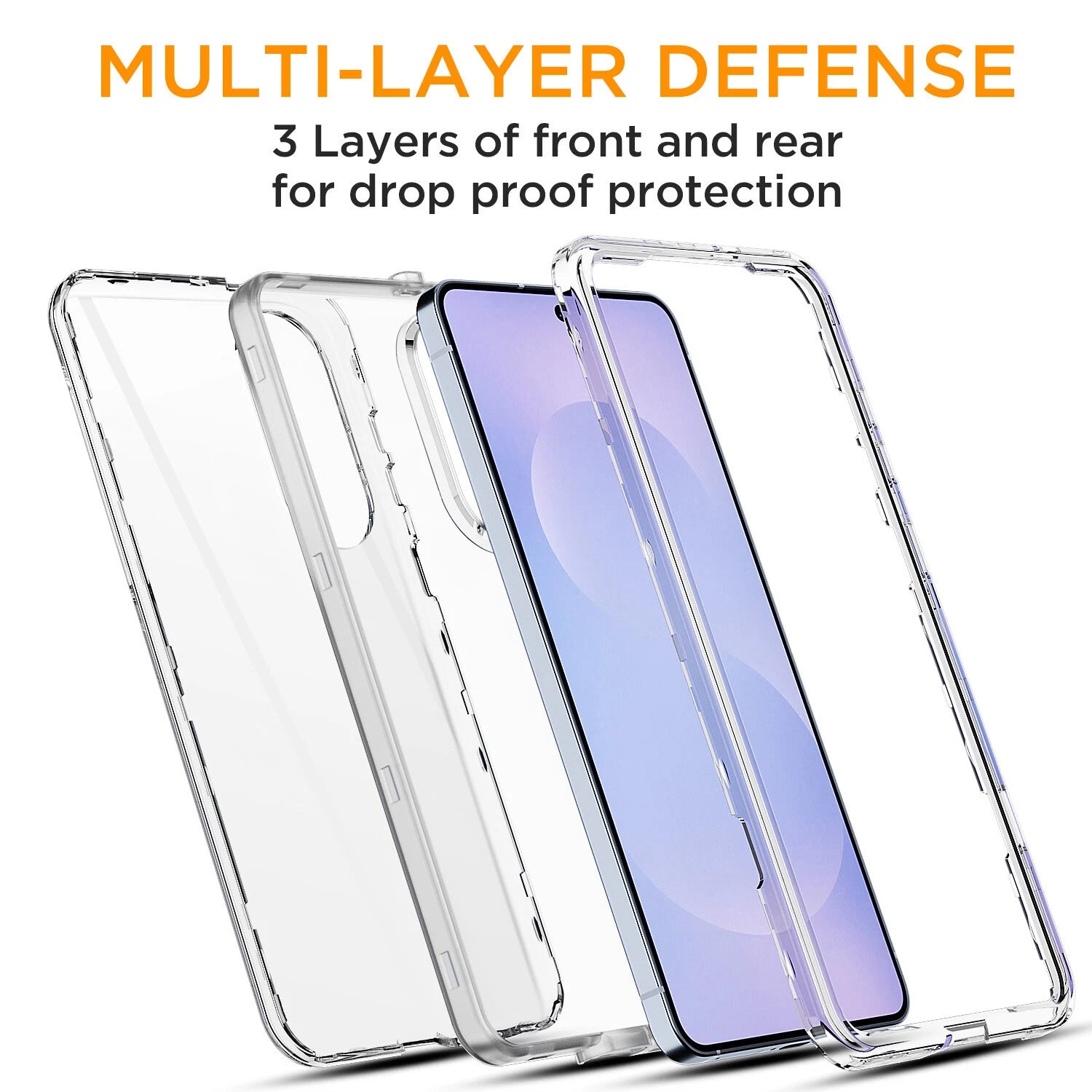 Protective transparent case for Samsung S25 Edge