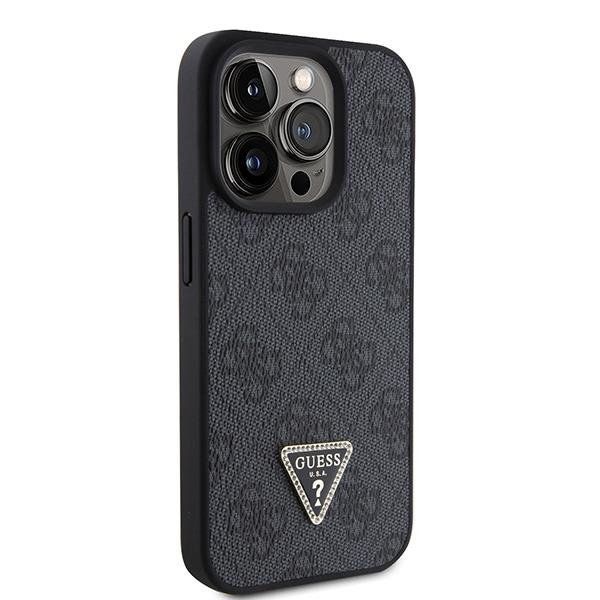 Black phone case with Guess logo for IPhone 15 pro