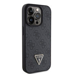 Black phone case with Guess logo for IPhone 15 pro