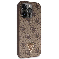Brown Phone case with Guess logo for Iphone 15 pro max