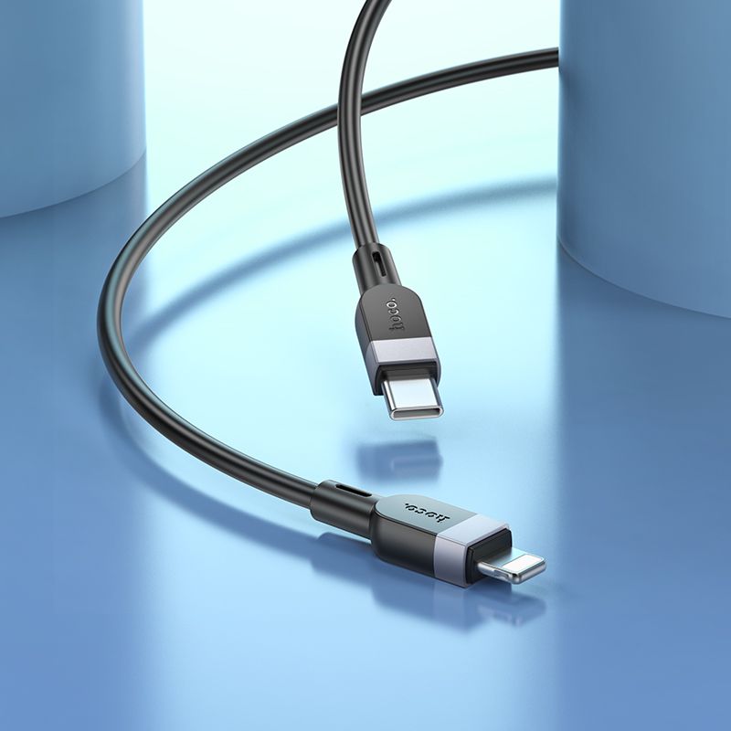 CABLE Hoco X109 USB-C To Lightning Silicone PD charging data cable iP 