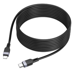 3M LONG CABLE Hoco X109 USB-C To Lightning Silicone PD charging data cable iP L 3M 