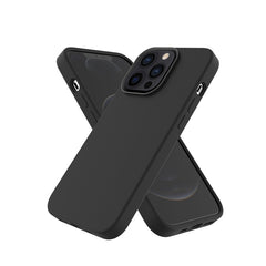 Black silicone phone case for IPhone 13 pro max