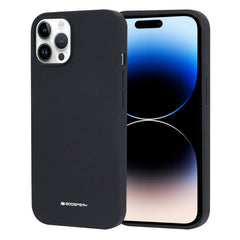 black iPhone 15 Pro Max soft feeling Silicone Case Cover by Mercury