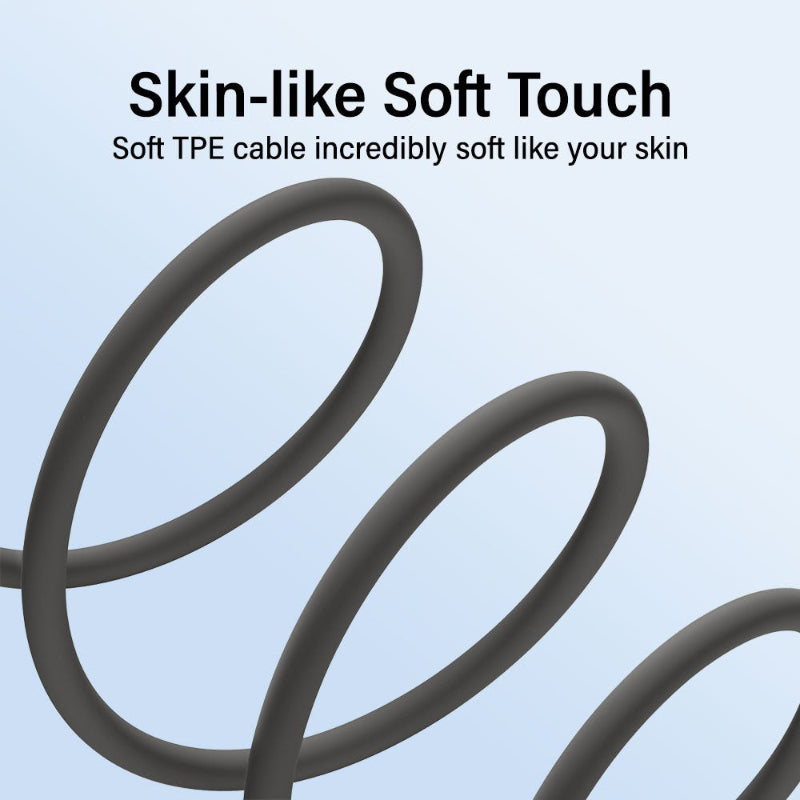 GOOD QUALITY SOFT CABLE 0.5M USB-A TO USB-C IQUICK CABLE