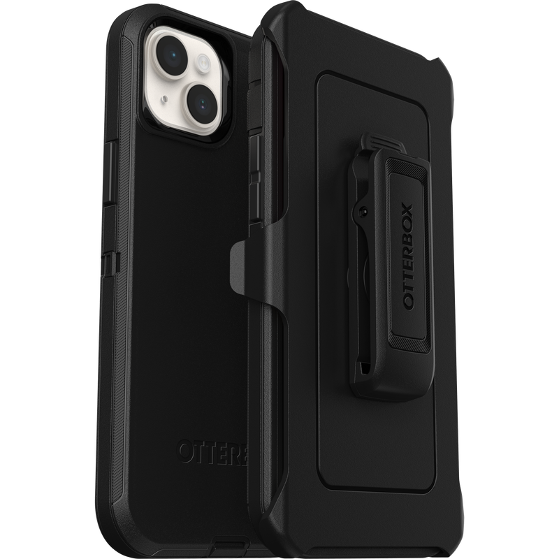 Black Otterbox Defender case for Iphone 14 plus