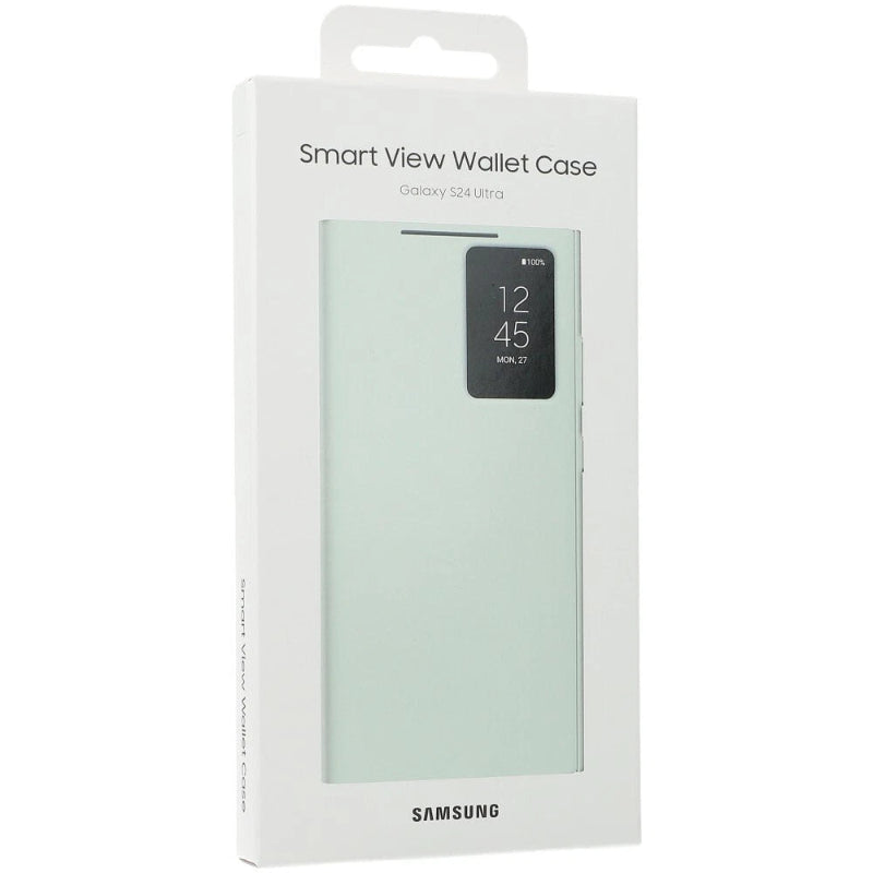 Smart view light mint Wallet case for Samsung S24 Ultra