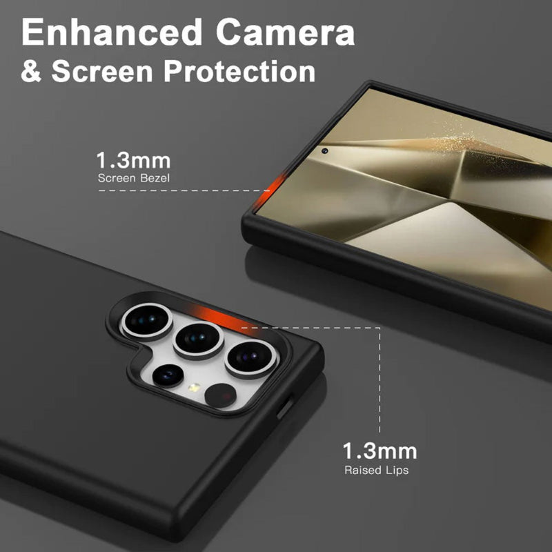 Phone case with camera and screen protection features for Samsung Galaxy S24 ultra