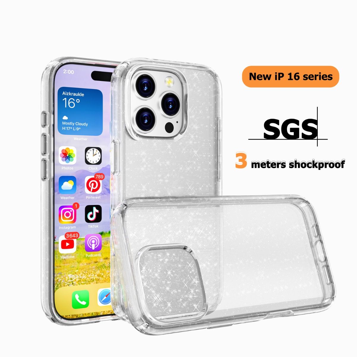  iPhone 16 pro max hard protective case 