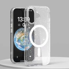 IPhone 16 plus shockproof glitter case