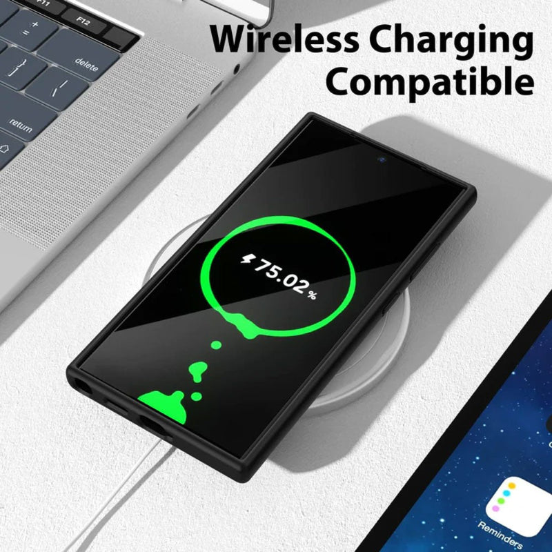 Wireless charging compatibility feature phone case for Samsung S24 ultra