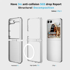 layers of Ultimake Shockproof Transparent Case Cover With Magnetic Ring for Samsung Galaxy Z Flip6