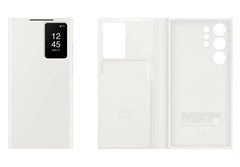 Smart view White Wallet case for Samsung S24 Ultra