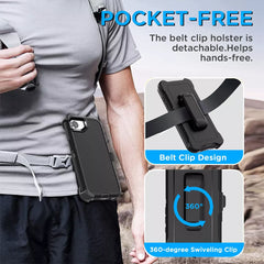 Best heavy duty belt clip cover for iphone 16e