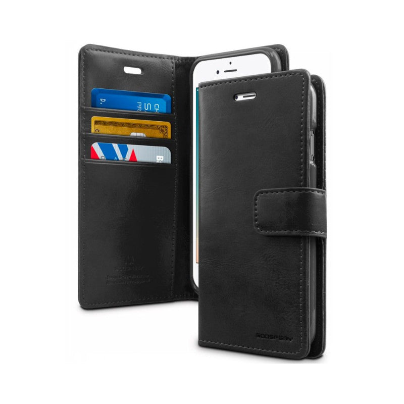 Iphone SE black flip case