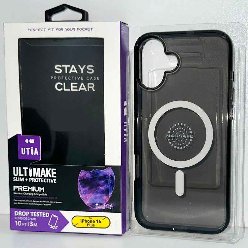 IPhone 16 Plus black glitter case