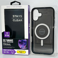 IPhone 16 Plus black glitter case