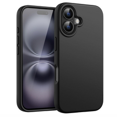Iphone 16 Plus black silicon case 