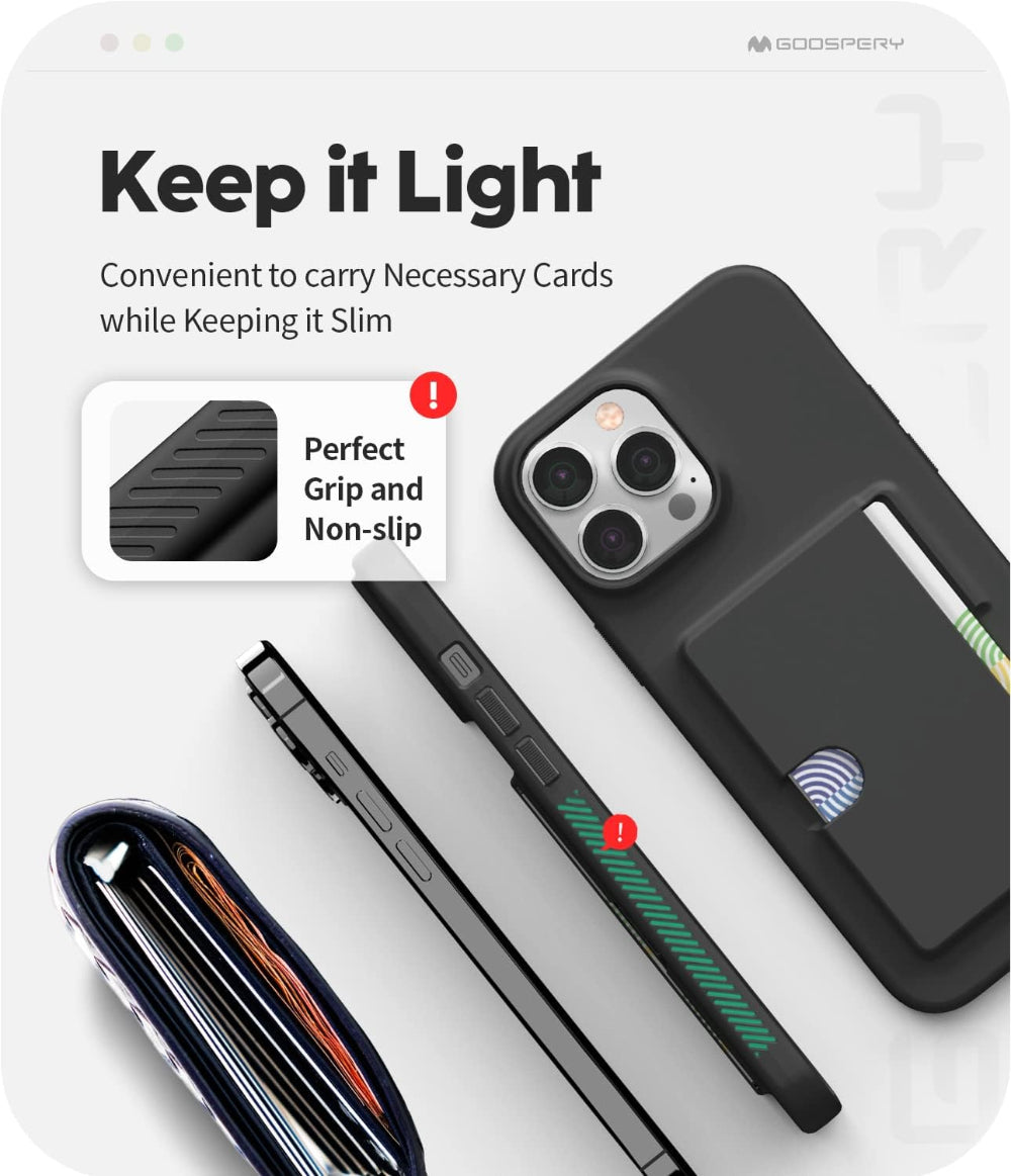 iPhone 16 pro black silicon case with card space at back