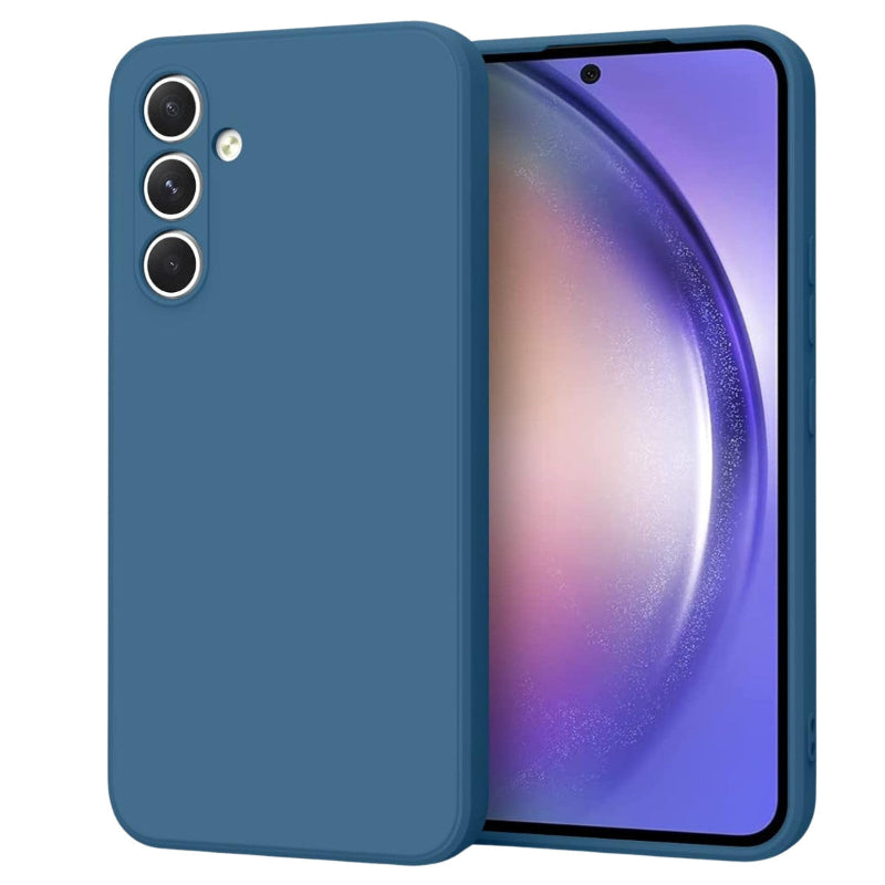 Samsung A25 blue silicone case