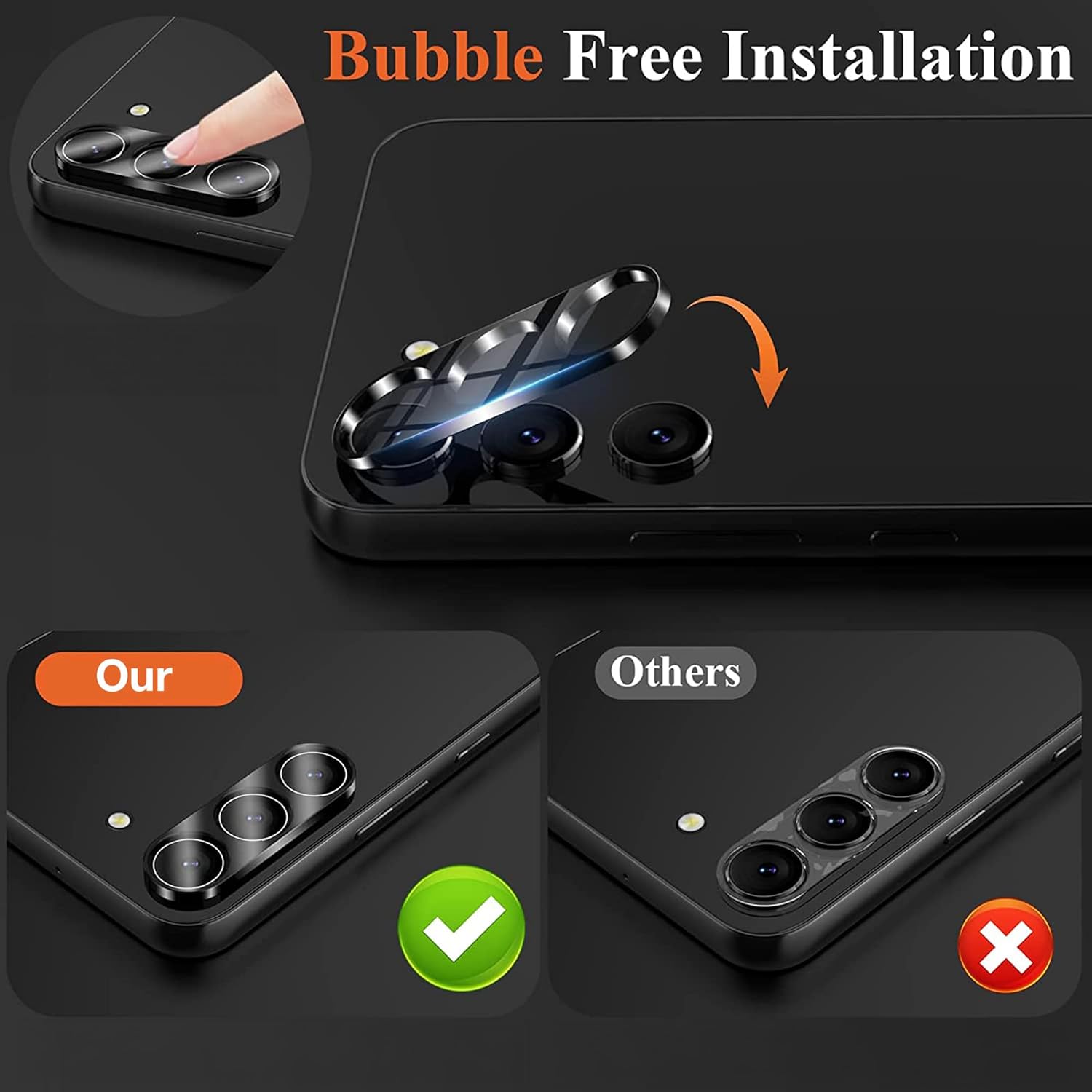 Samsung S25 hard glass camera protector 