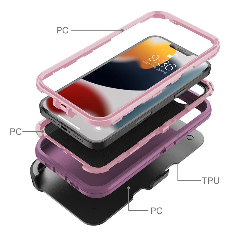 IPhone 13 pro defender case with belt clip 