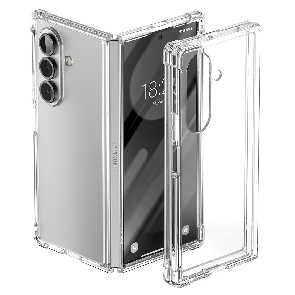 Smasung Z Fold 7 clear case with bumpers