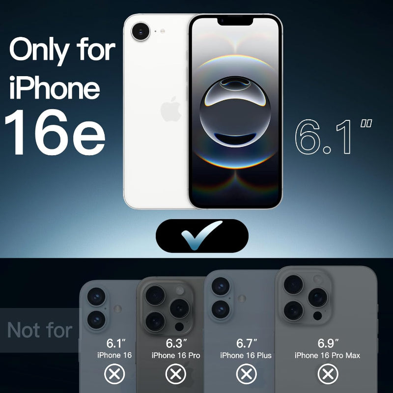 iPhone 16e clear hard case 