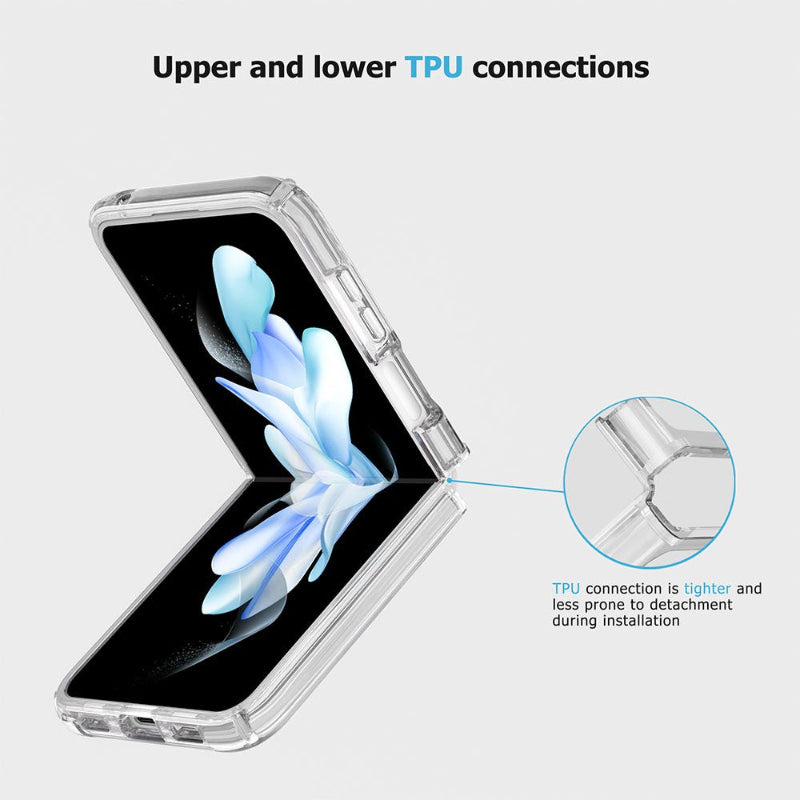 Magsafe clear Phone case with TPU connections for Z FLIP 7