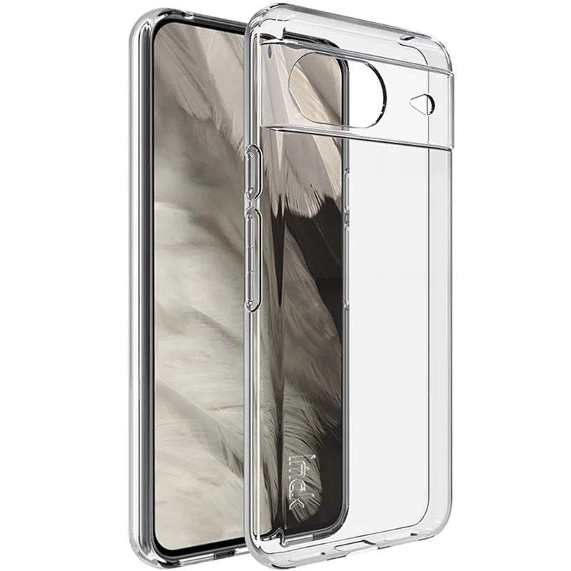 For Pixel 8a BLACKTECH Thick Silicone case - Clear
