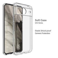 For Pixel 8a BLACKTECH Thick Silicone case - Clear