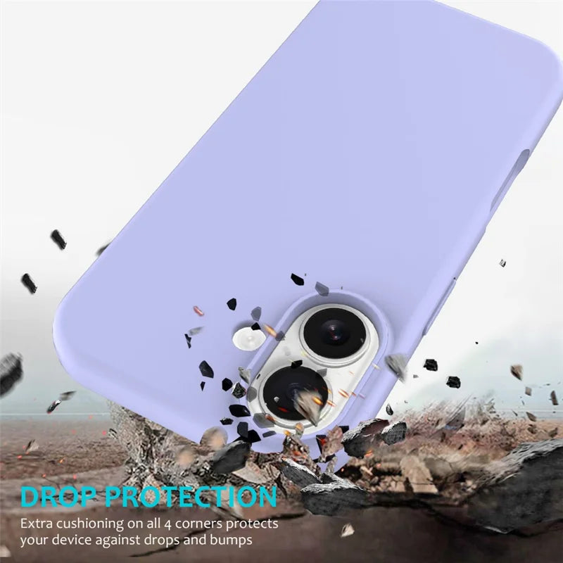 For IPhone 17 Liquid Silicone Magsafe Case -  Light Purple (REDEFINE)