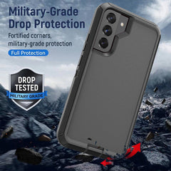 Samsung S25 drop proof defender case in black color 