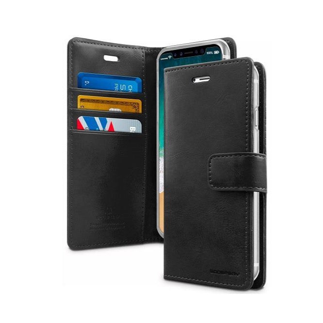 IPhone 15 flip case in black color