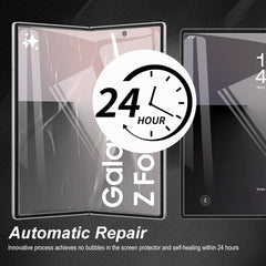 Samsung Galaxy Z Fold 6 BLACKTECH 3Pcs Full Set Unbreakable Self Repairing Screen Protector- Clear