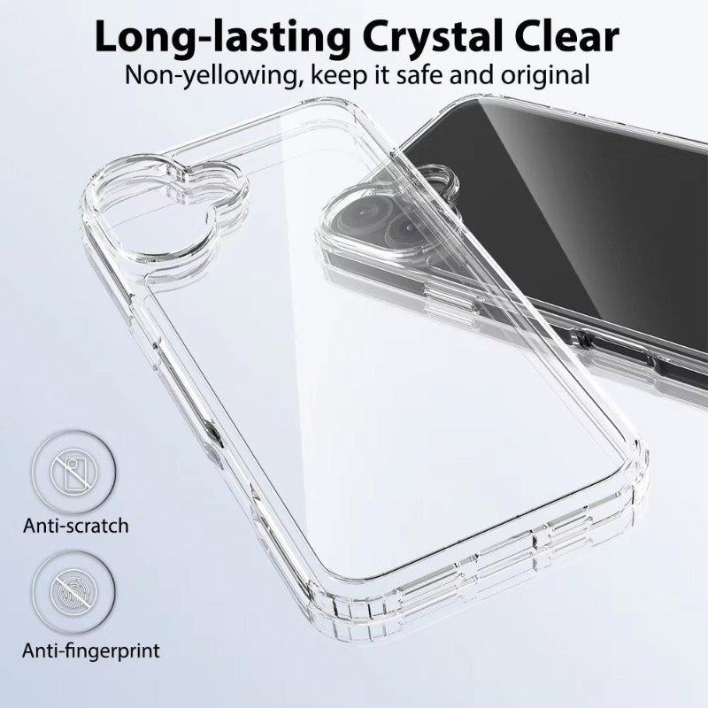 Iphone 16 plus clear transparent cases