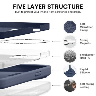 Silicon magsafe case for iPhone 16