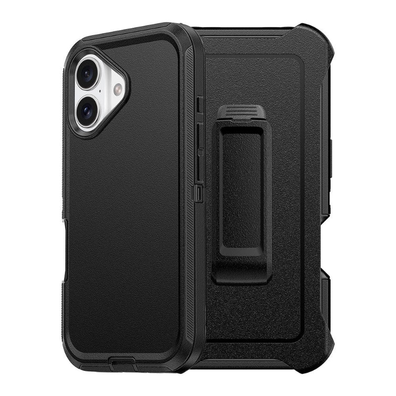 IPhone 16 heavy duty case black color