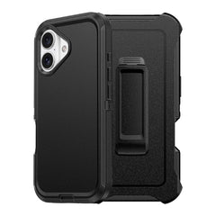 IPhone 16 heavy duty case black color