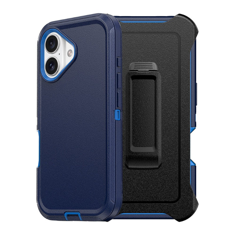 IPhone 16 heavy duty case in navy color