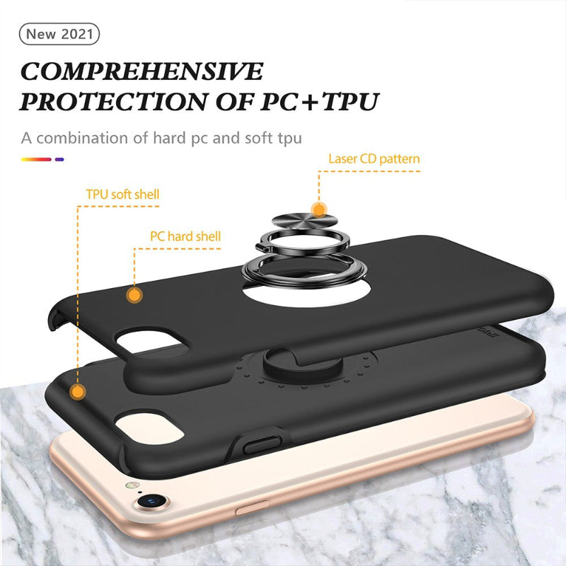 IPhone Se heavy duty case with ring at back