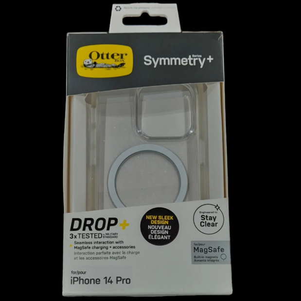 IPhone 14 Pro heavy duty clear glitter case