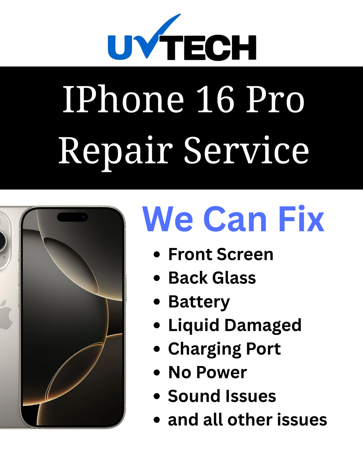 iPhone 16 Pro Repair