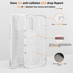 Clear glitter case for iphone 16 pro max