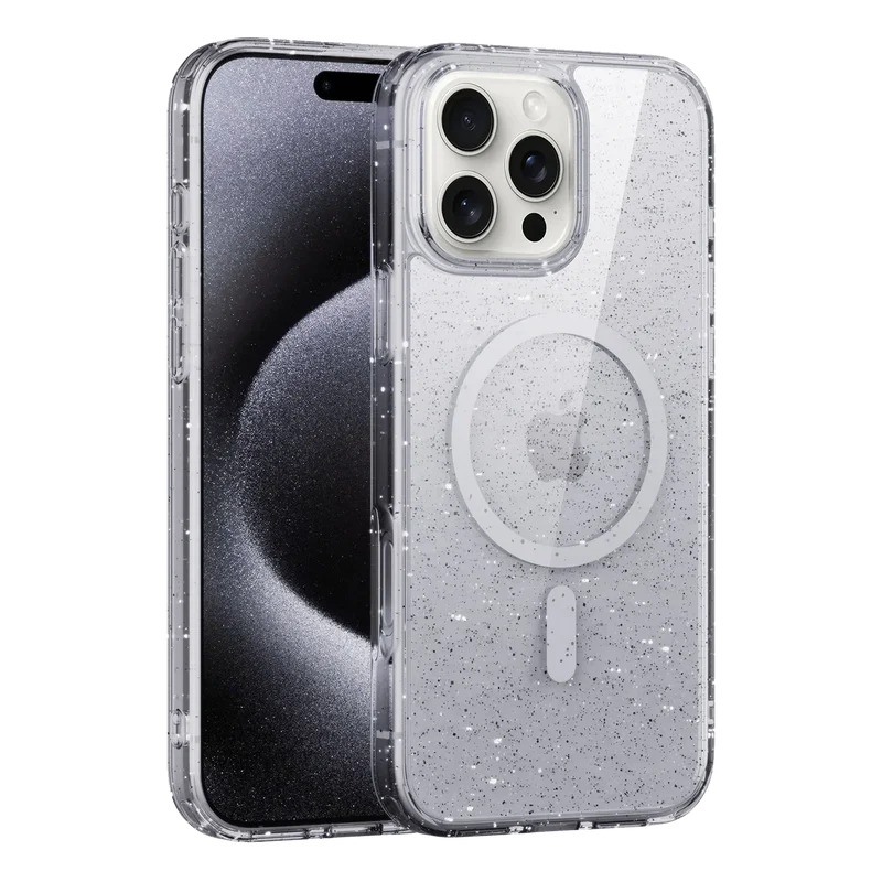 ultimake clear magsafe glitter case for iphone 16 pro max